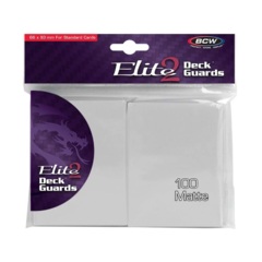 Bcw Deck Guard: Deck Protector Sleeve - Elite Matte White (100Ct)